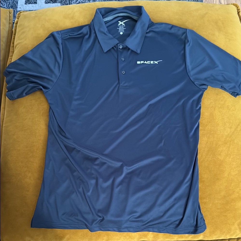 SpaceX Navy Blue Polo Shirt